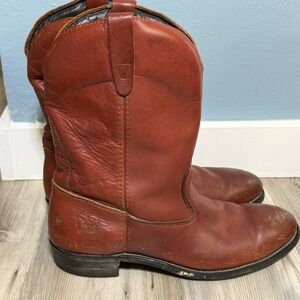 Vtg dingo Work Boots Mens 10.5 Made in USA 70s worn western cowboy rugged WORN